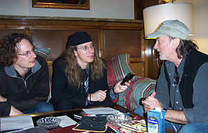 Lars, Andree and Roger during
       the interview
